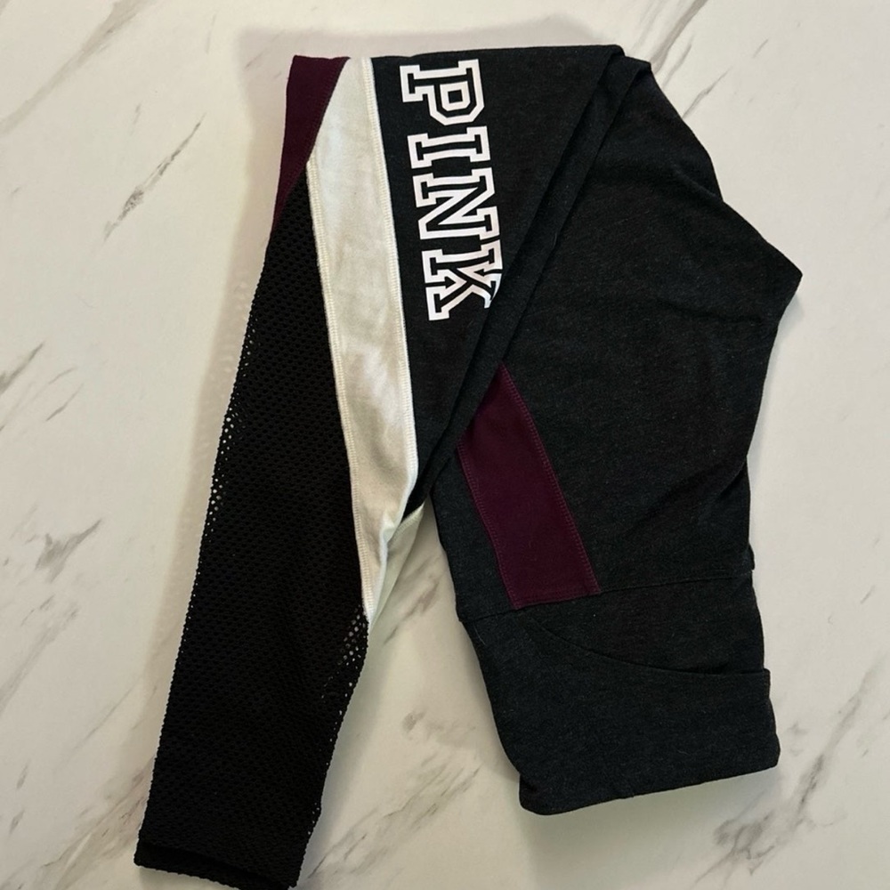 PINK leggings with mesh